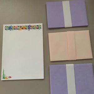 Vintage fish themed stationery